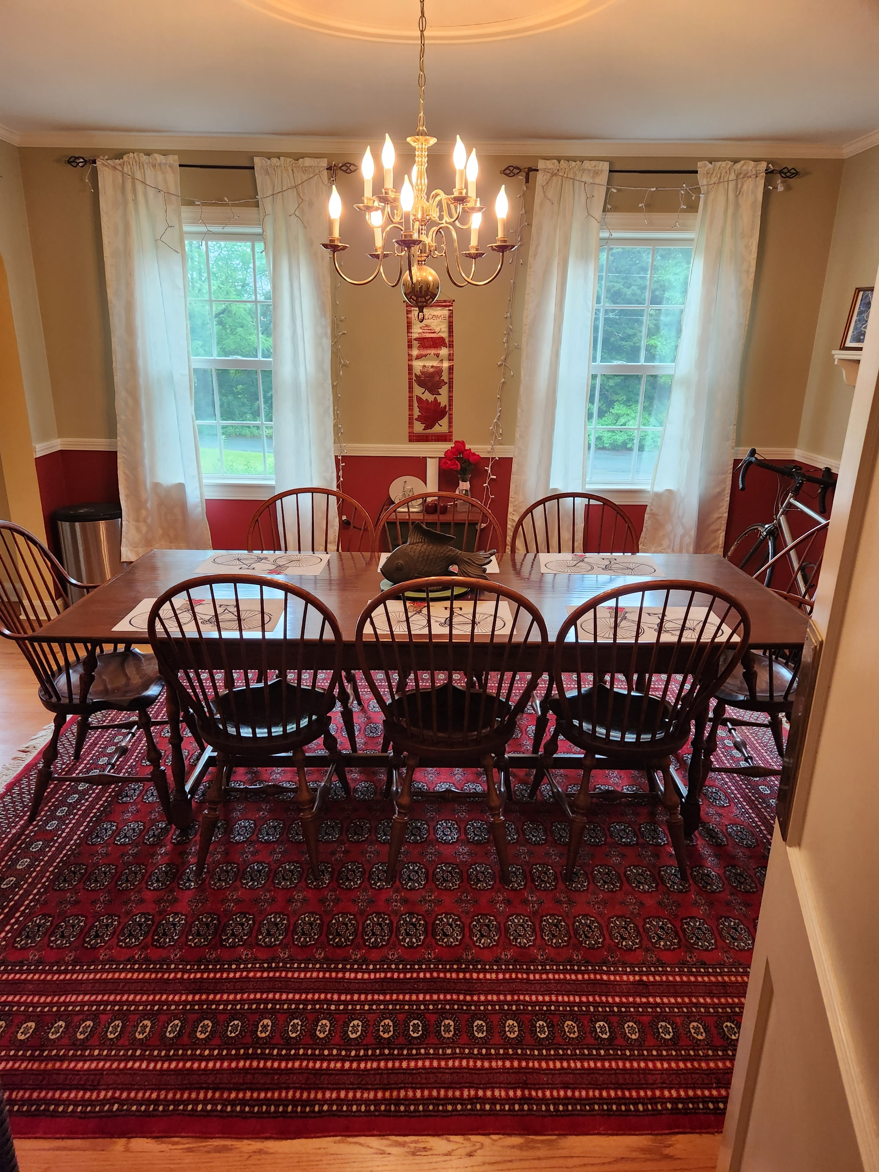 Dining room interior at 45 Common Street